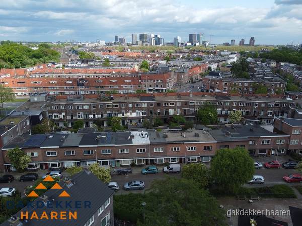 Luchtfoto van daken in woonwijk Haaren Luchtfoto van daken in woonwijk Haaren