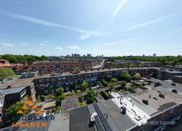 Luchtfoto van daken en dakgoten in Haaren